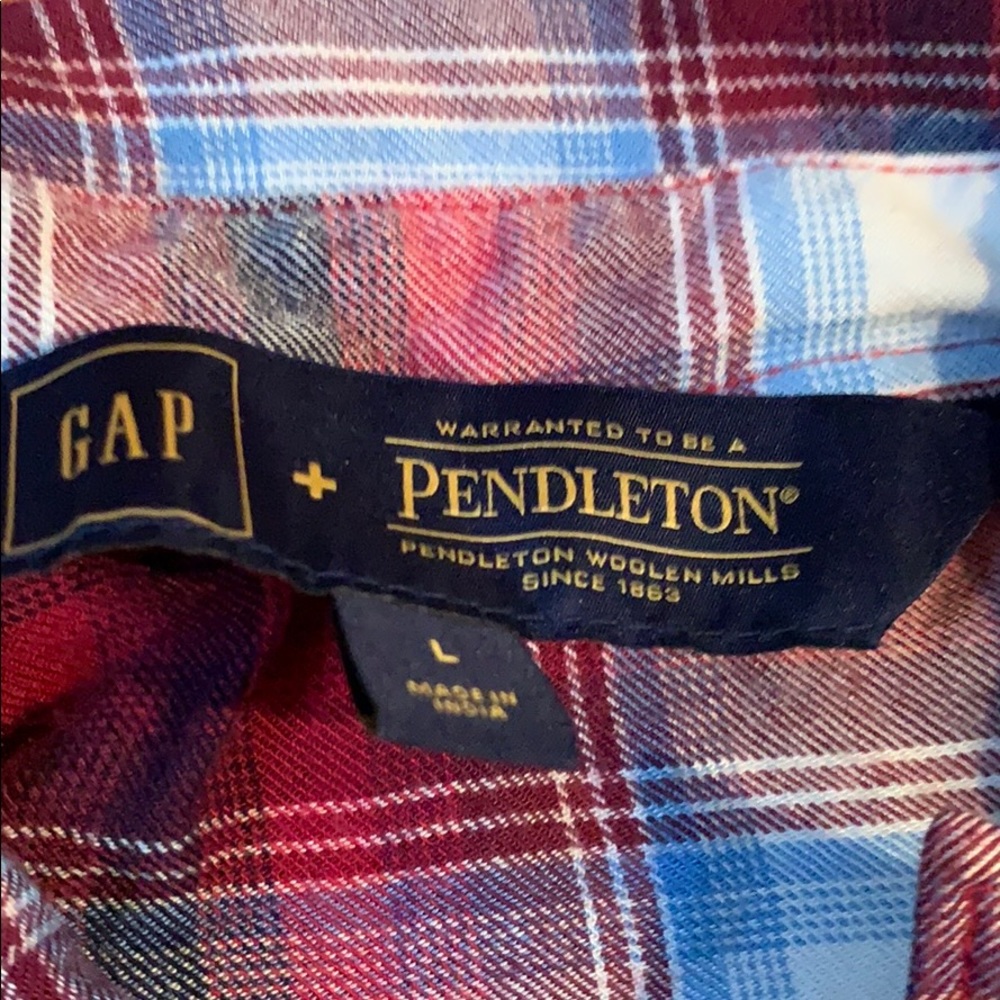 Button down plaid top - Picture 2 of 5